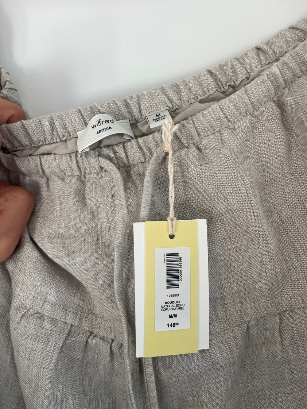 NWT - Aritzia Wilfred Bouquet Linen Skirt - Picture 6 of 6